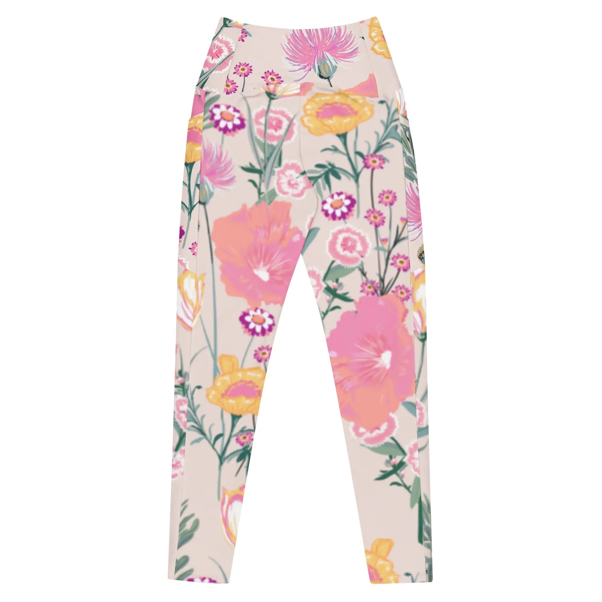 Eco-Friendly Leggings with Pockets in Desert Flower Ellie Day Activewear