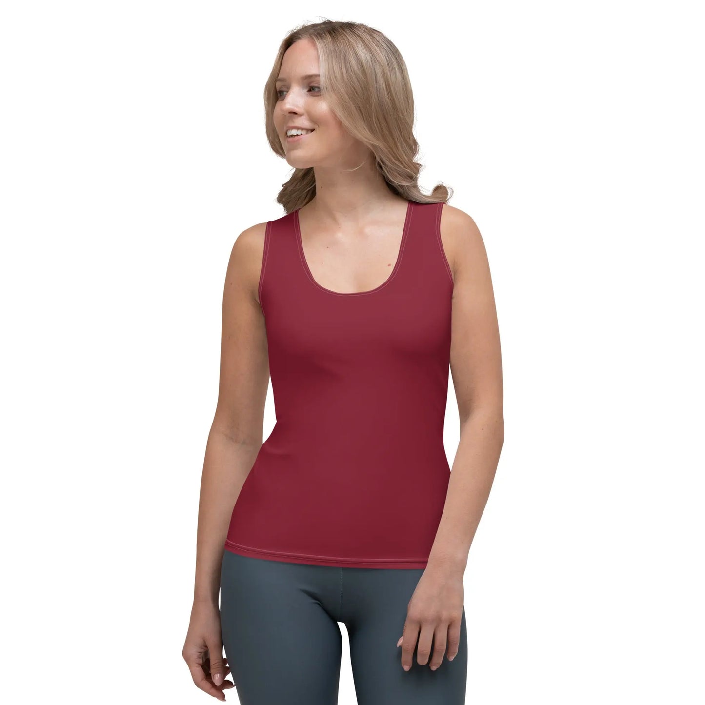 Ellie Day Burgundy Activewear Tank Ellie Day Sportswear