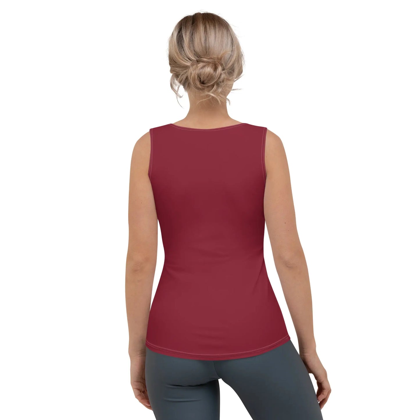 Ellie Day Burgundy Activewear Tank Ellie Day Sportswear