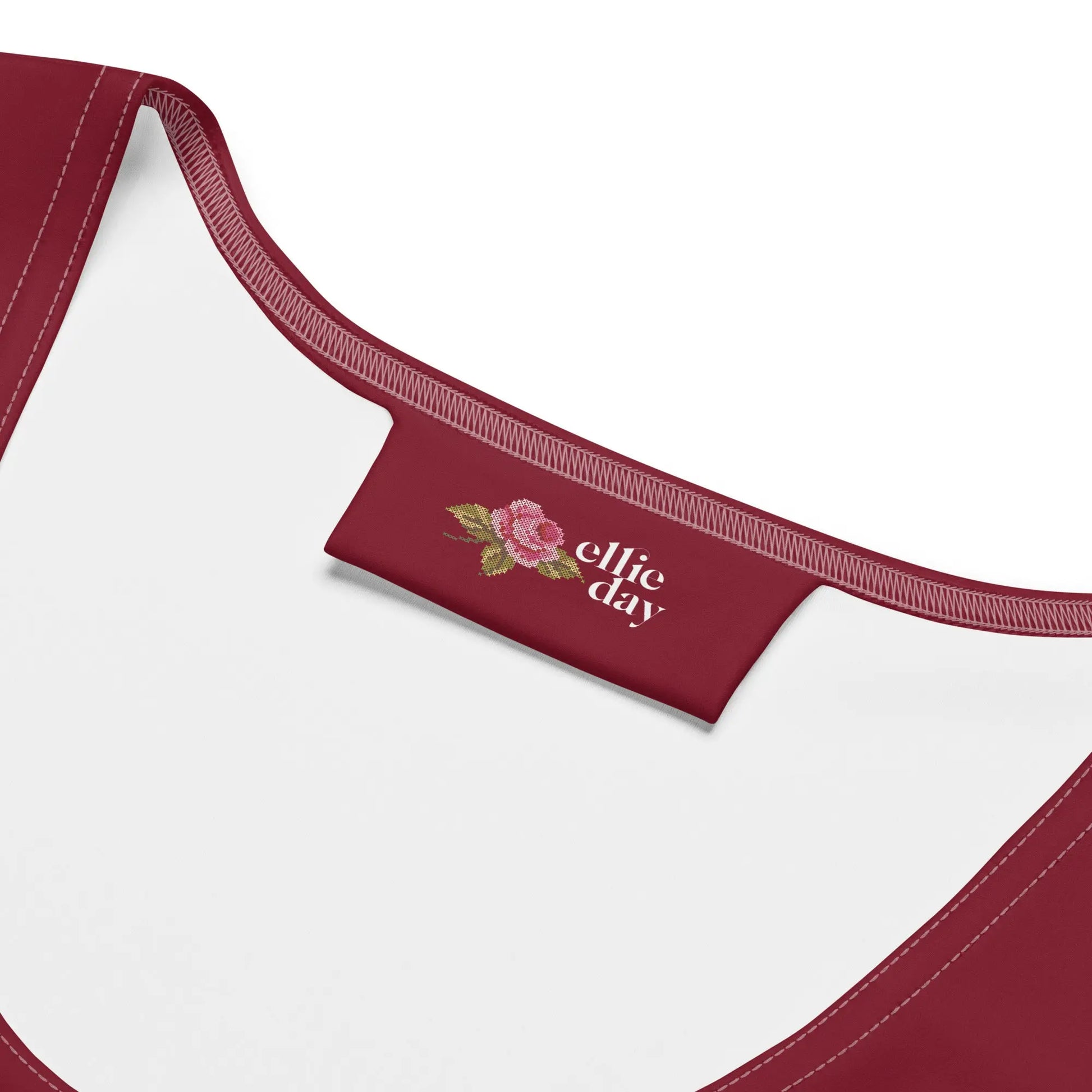 Ellie Day Burgundy Activewear Tank Ellie Day Sportswear