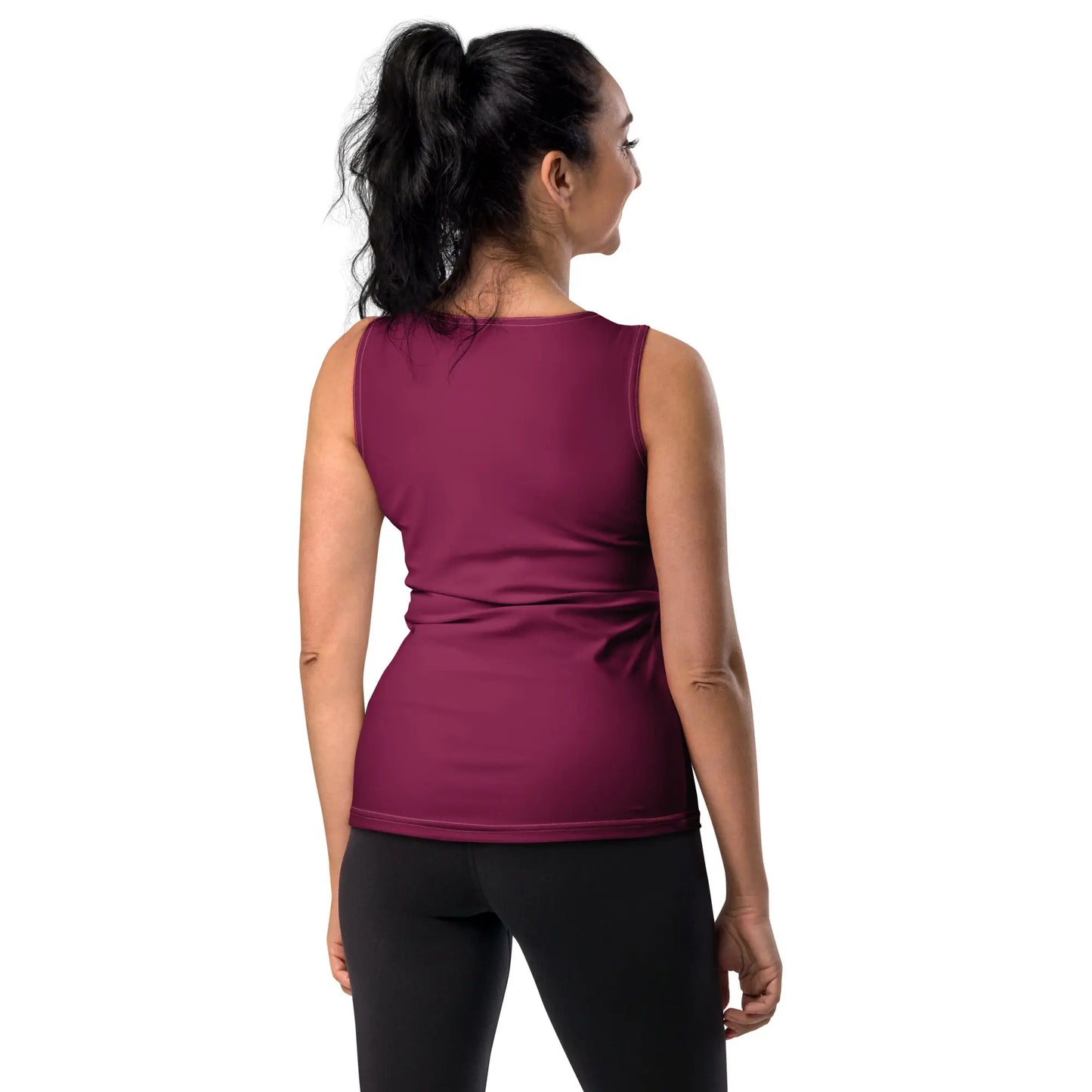 Ellie Day Burgundy Activewear Tank Ellie Day Sportswear