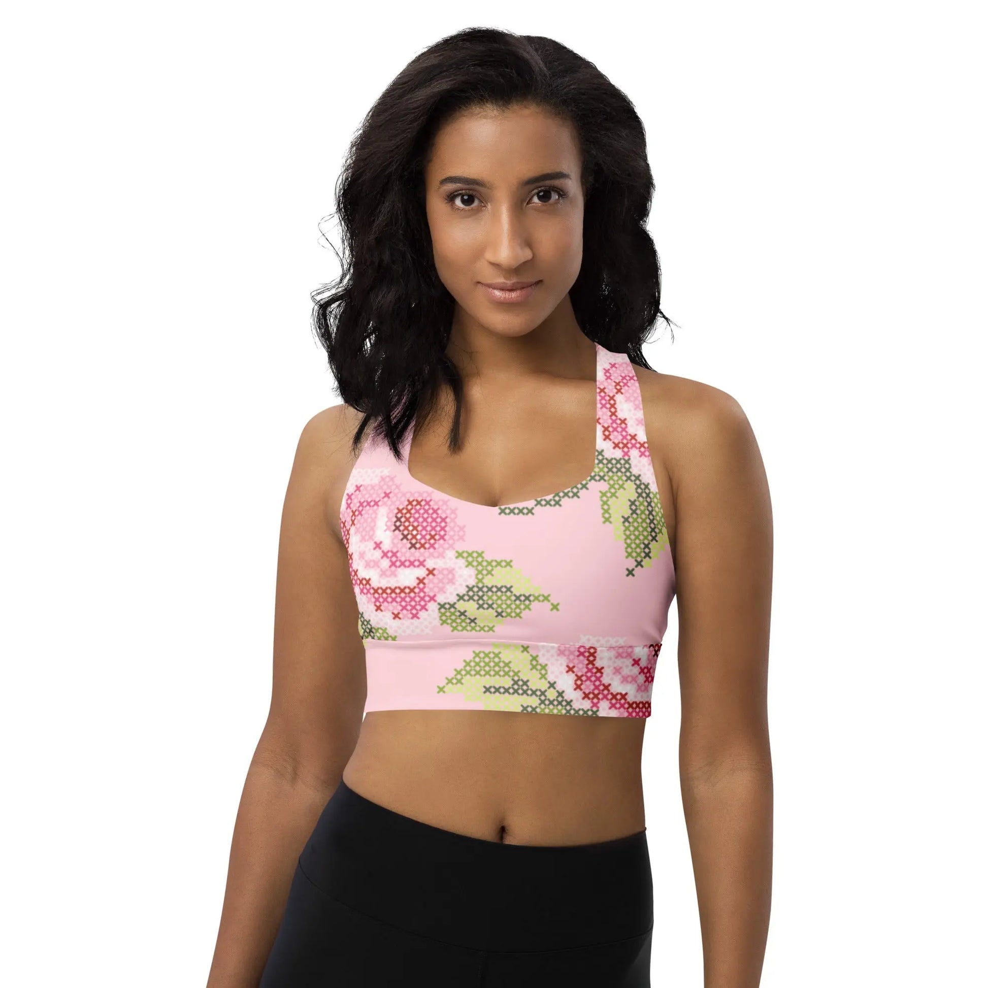 Ellie Day Cross-Stitch Charm Sports Bra Ellie Day Activewear