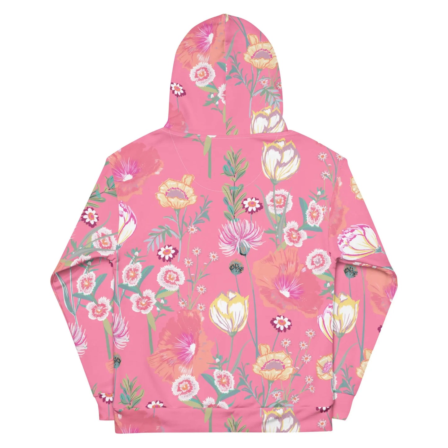 Ellie Day Pink Desert Flower Women's Recycled Hoodie Ellie Day Sportswear