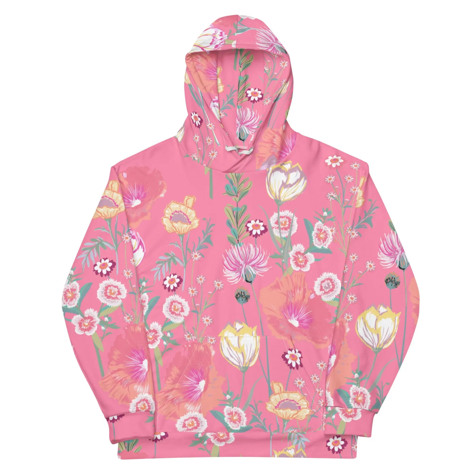 Ellie Day Pink Desert Flower Women's Recycled Hoodie Ellie Day Sportswear