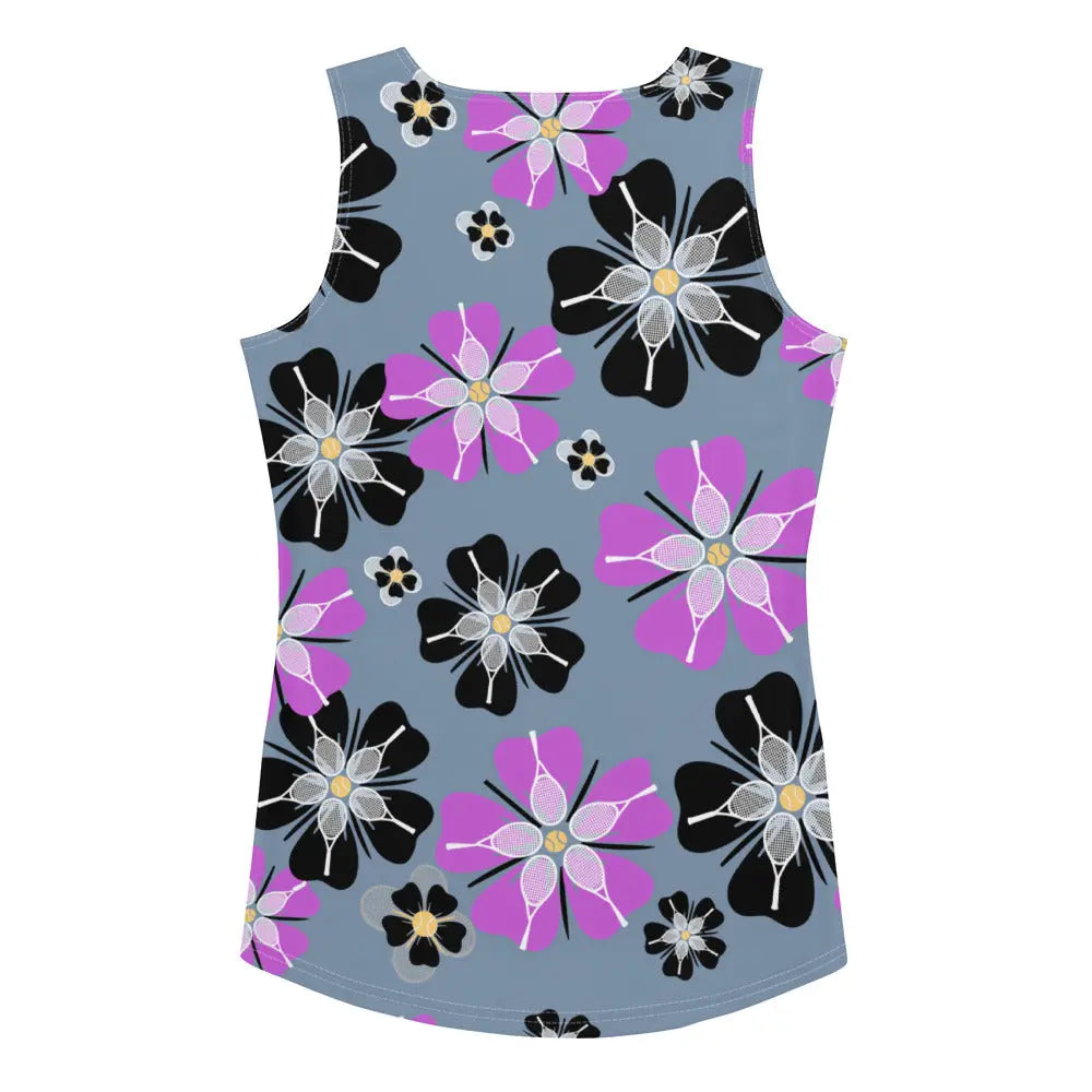 Ellie Day Racquet Flower Activewear Tank Top Ellie Day Activewear