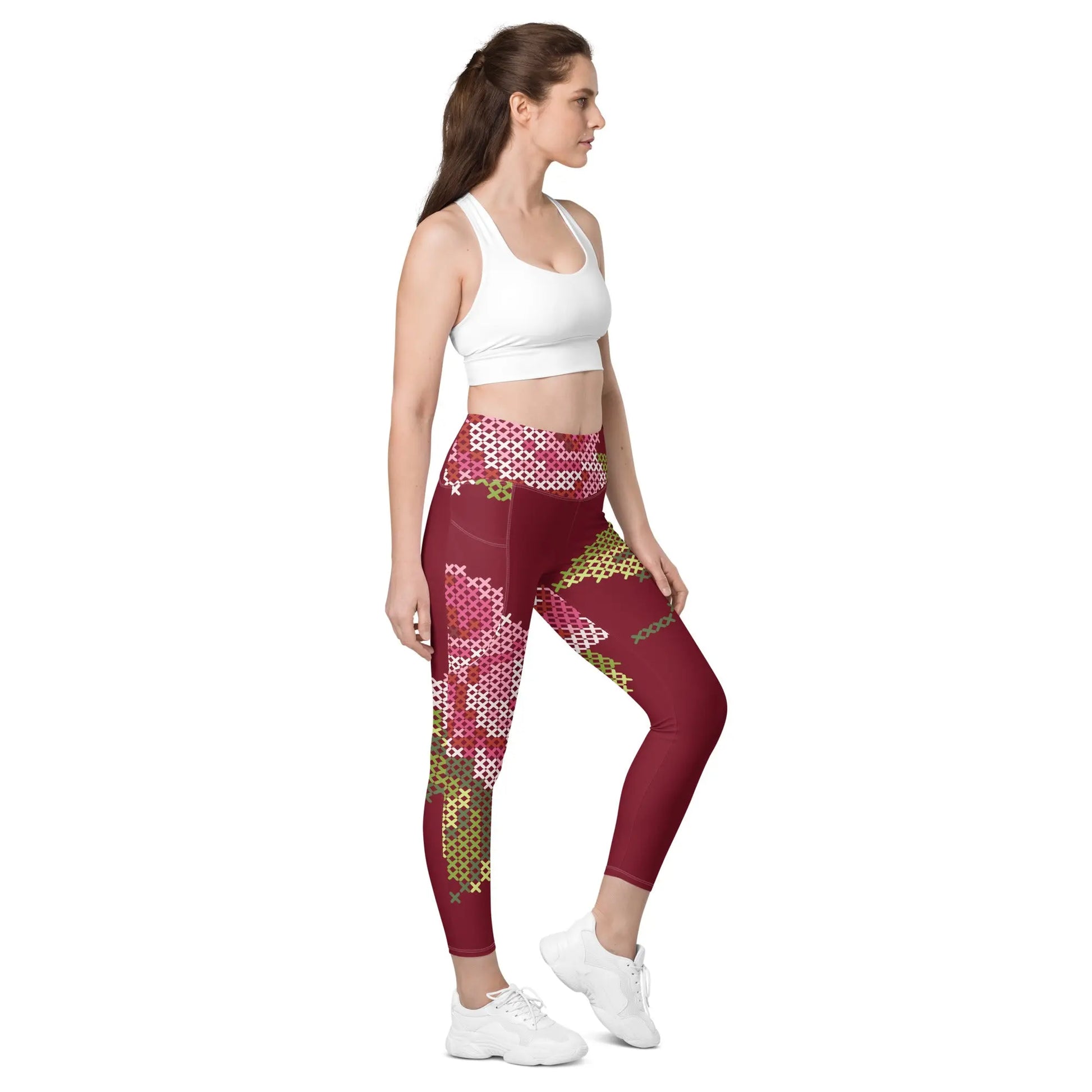 Ellie Day Rose Print Leggings Ellie Day Sportswear