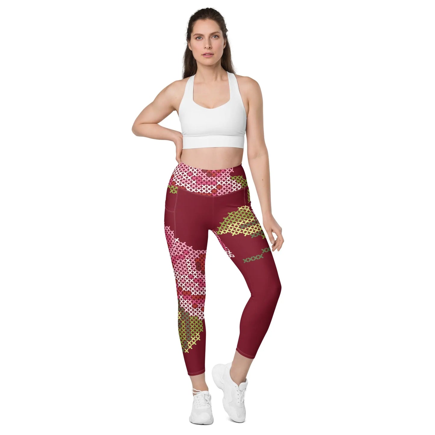 Ellie Day Rose Print Leggings Ellie Day Sportswear