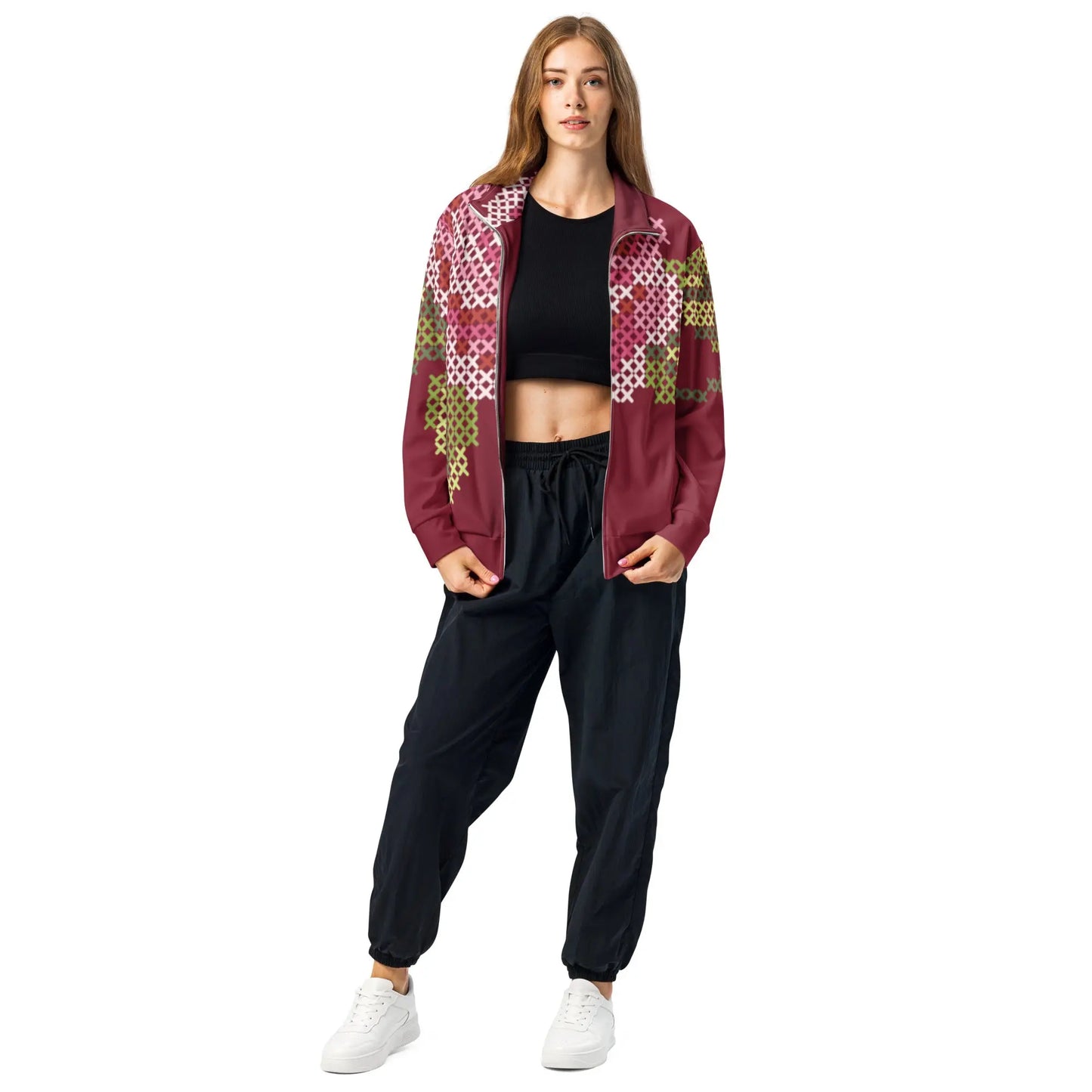 Ellie Day Rose Print Track Jacket Ellie Day Sportswear