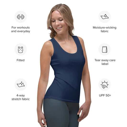 Ellie Day Women's Navy Activewear Tank Ellie Day Sportswear