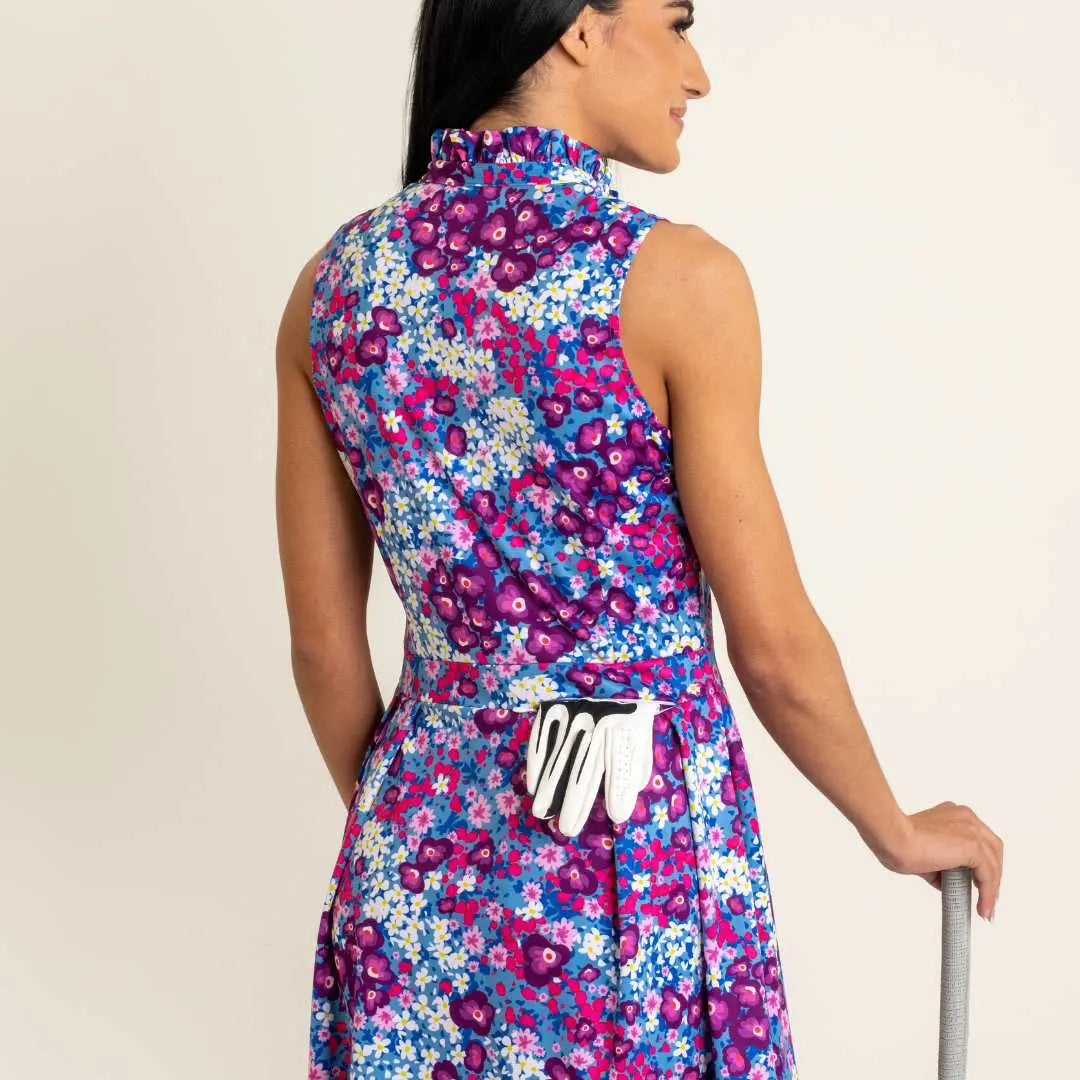 Floral Designer Golf Dress with Pockets Ellie Day