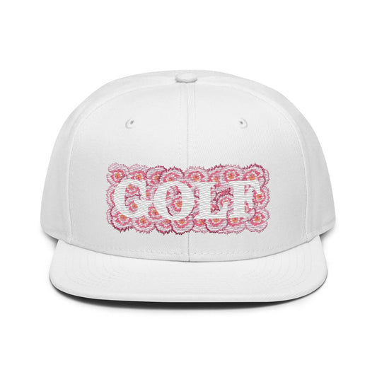 Flower Golf Snapback Hat Ellie Day Activewear
