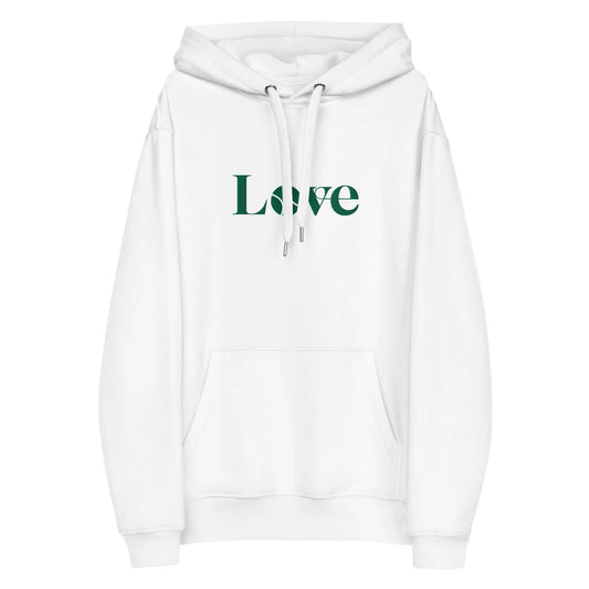 Green LOVE Tennis Embroidered Heavyweight Hoodie Ellie Day Activewear