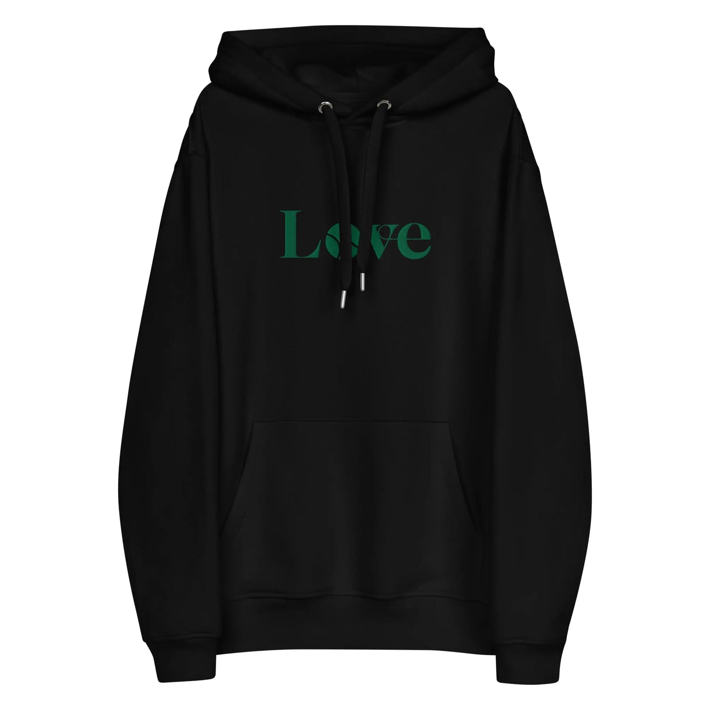 Green LOVE Tennis Embroidered Heavyweight Hoodie Ellie Day Activewear