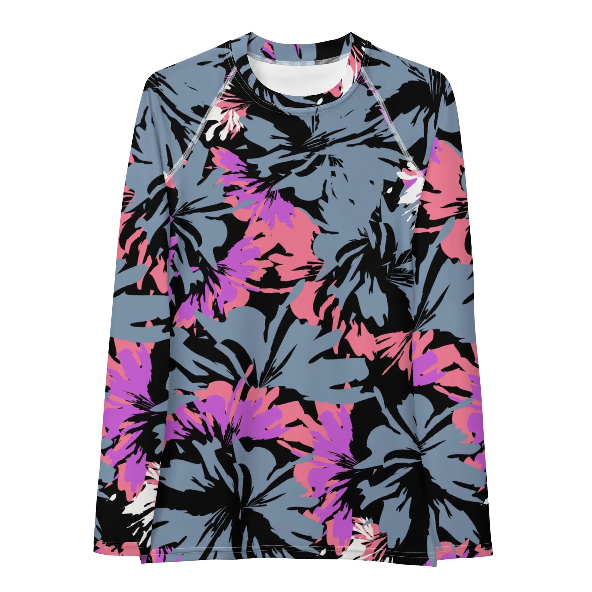 Hibiscus Women's Long Sleeve Rash Guard UPF Shirt Ellie Day Activewear