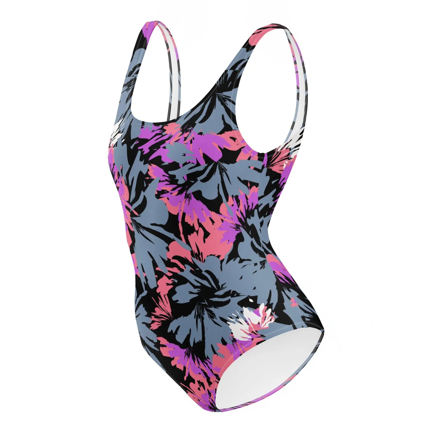 Hibiscus Women's One-Piece Scoop Swimsuit Ellie Day Activewear