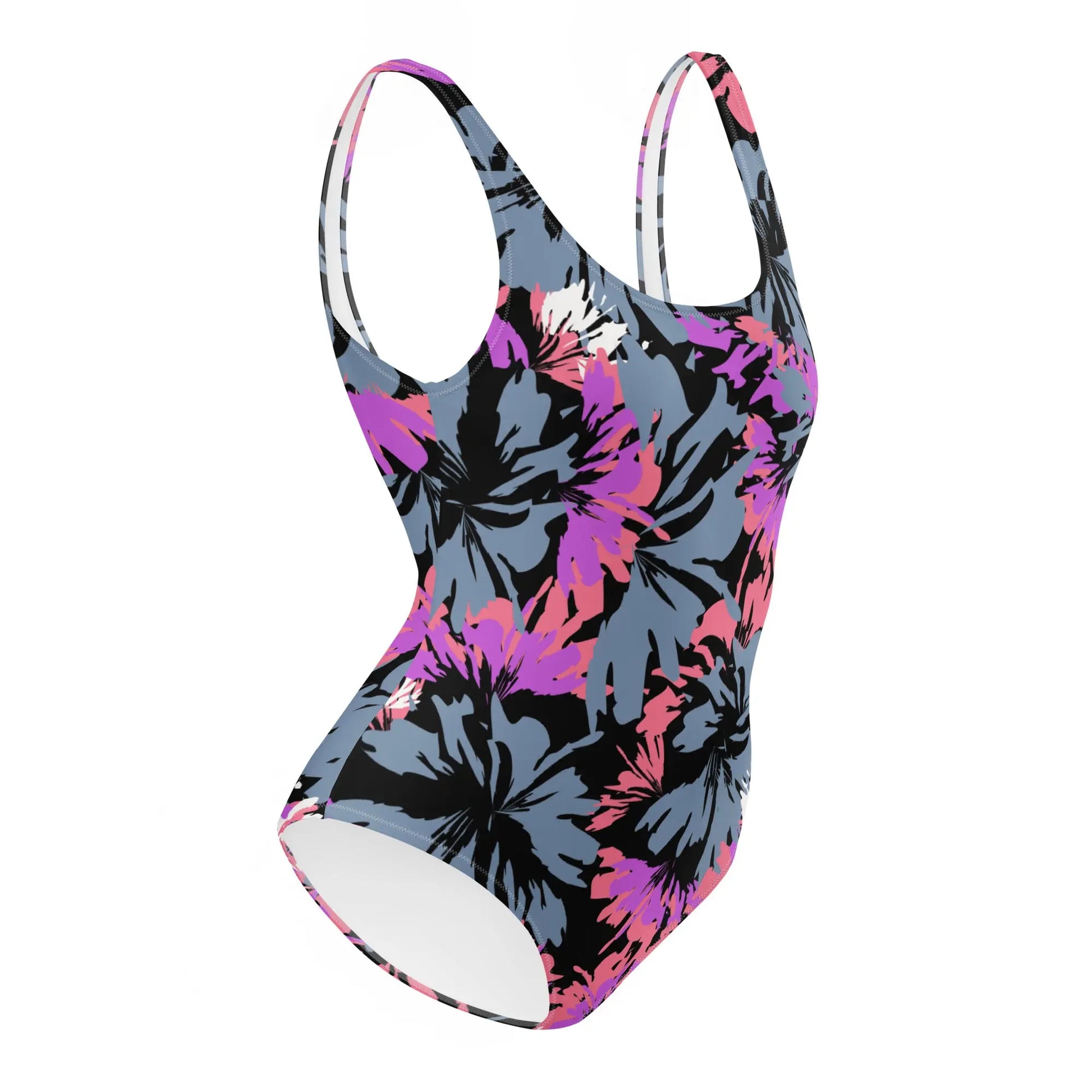 Hibiscus Women's One-Piece Scoop Swimsuit Ellie Day Activewear