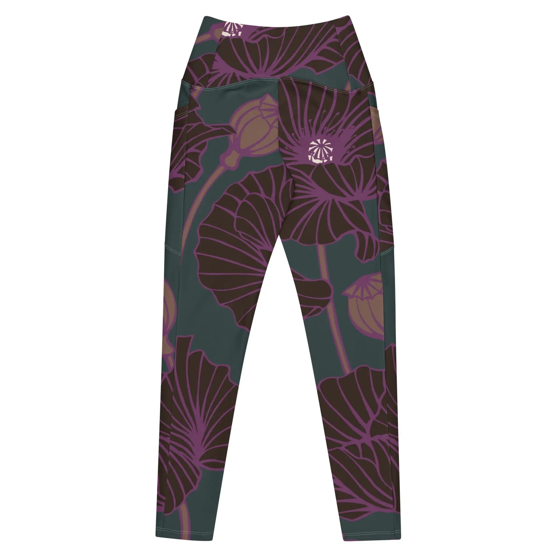 High Waisted Full Pocket Legging in Wild Peony Ellie Day Activewear