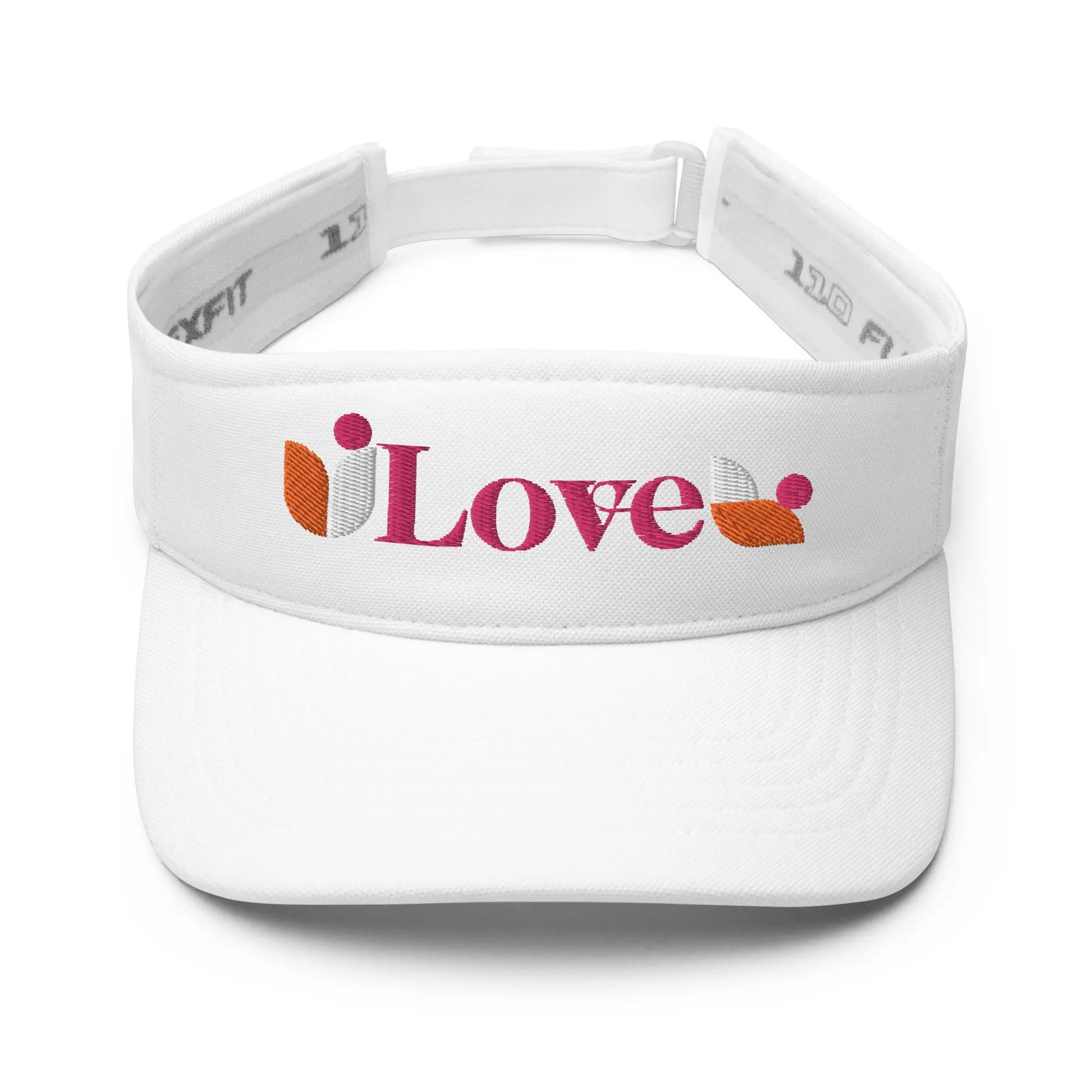 LOVE flower Visor from Fit Flex Ellie Day Activewear