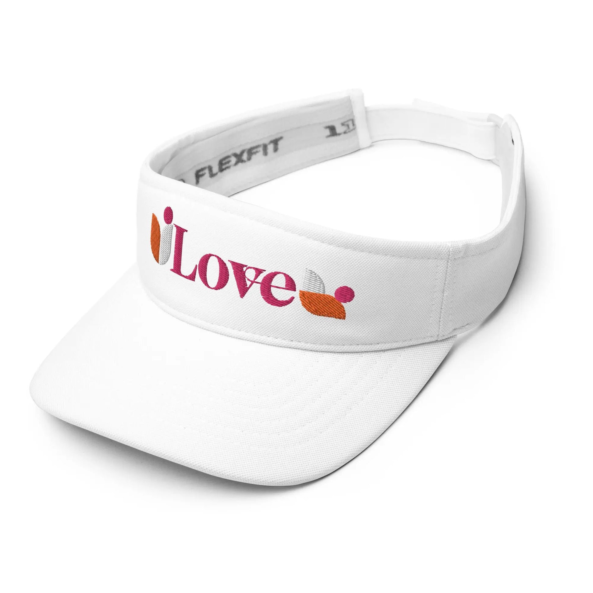 LOVE flower Visor from Fit Flex Ellie Day Activewear