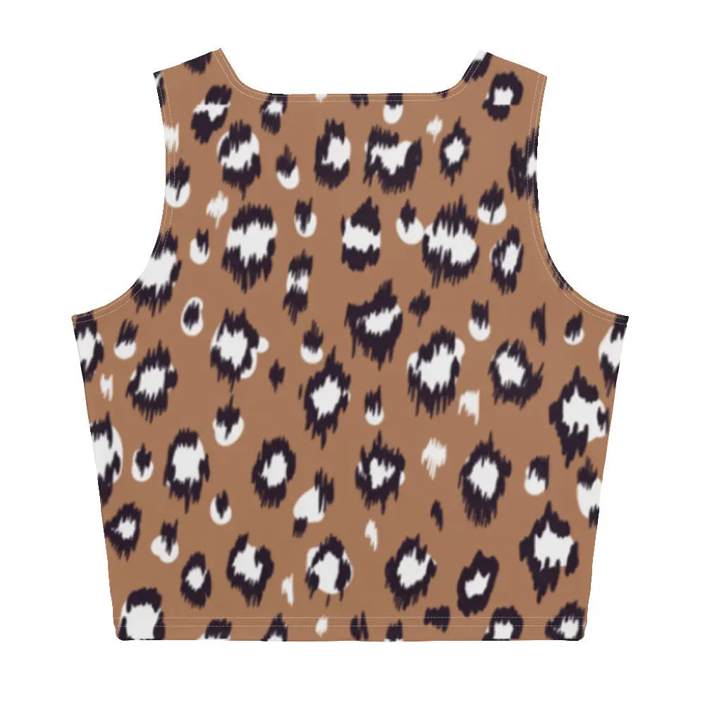 Leopard Activewear Crop Top Ellie Day Activewear