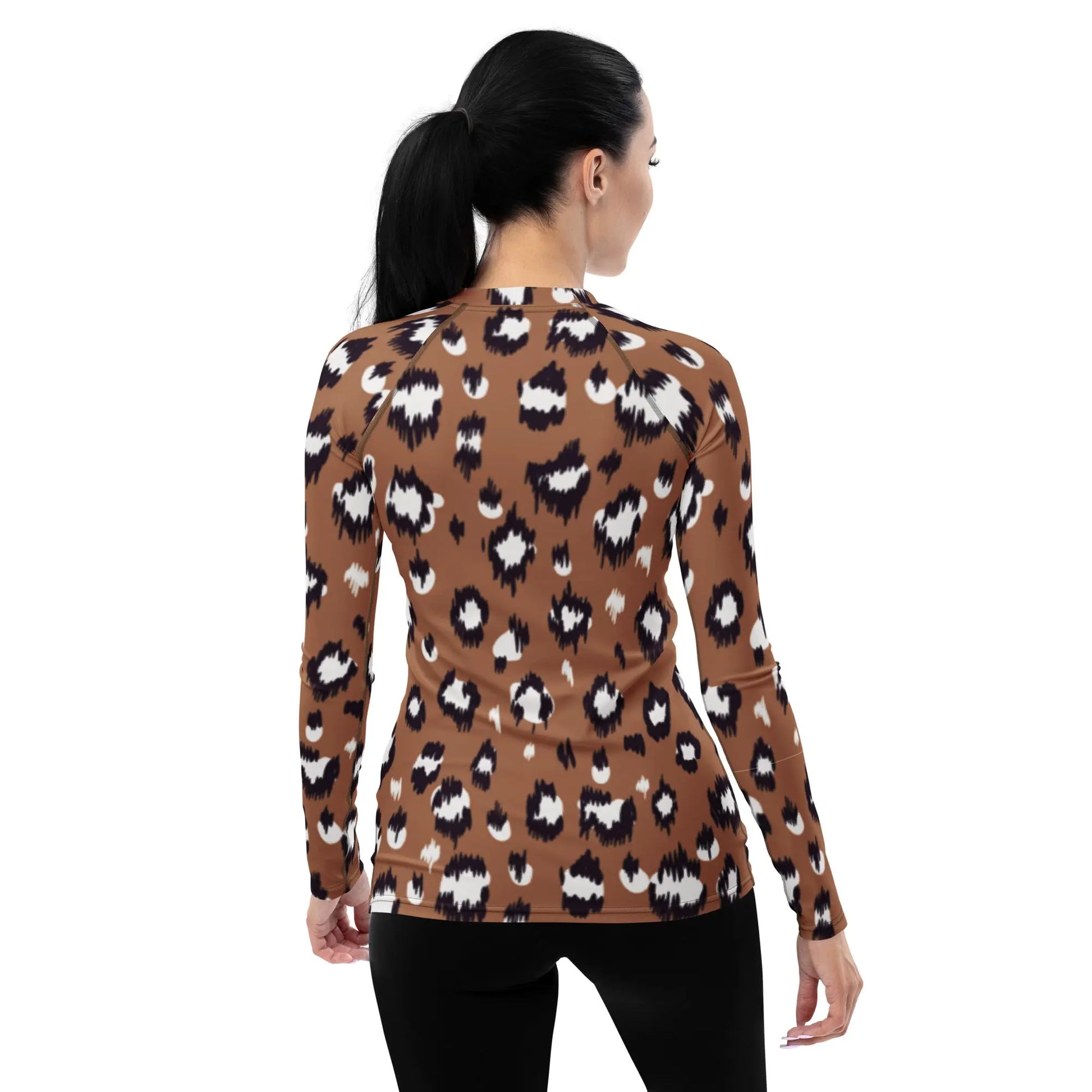 Leopard Sun and Swim UPF Shirt for Women Ellie Day Activewear