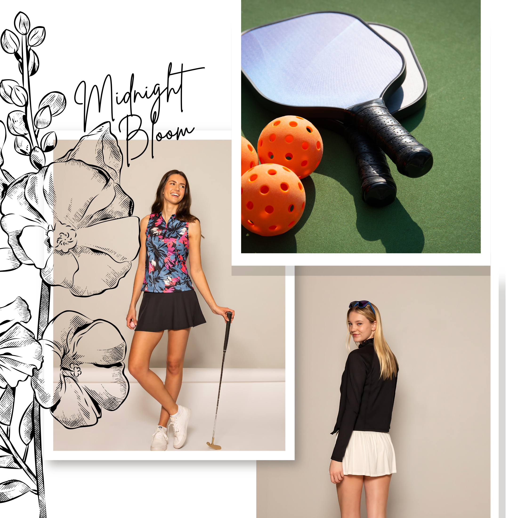 ellieday.activewear.pickleball.sportswear.style.floral.designer.limited.edition