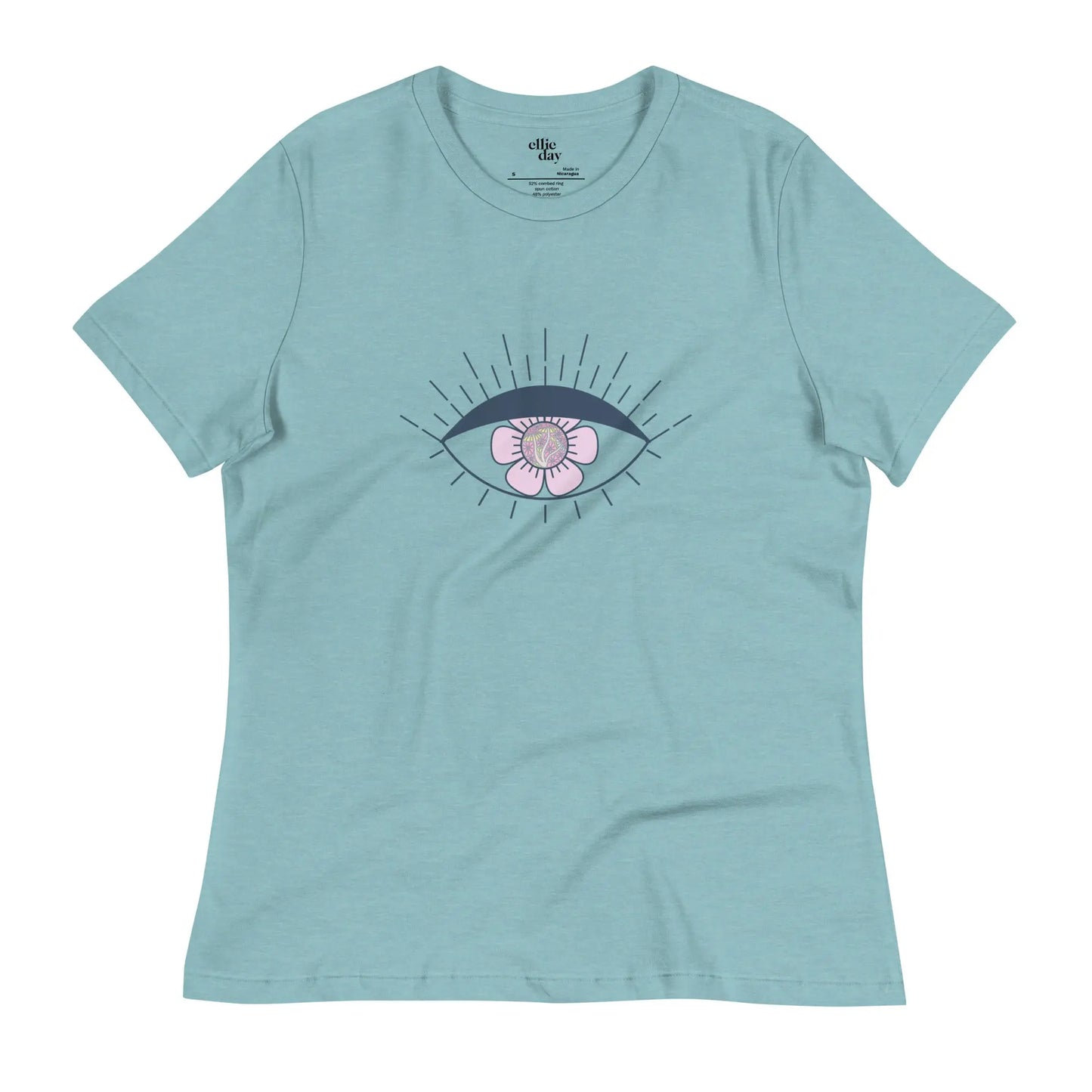 Mushroom Vibe Evil Eye Relaxed T-Shirt Ellie Day Activewear