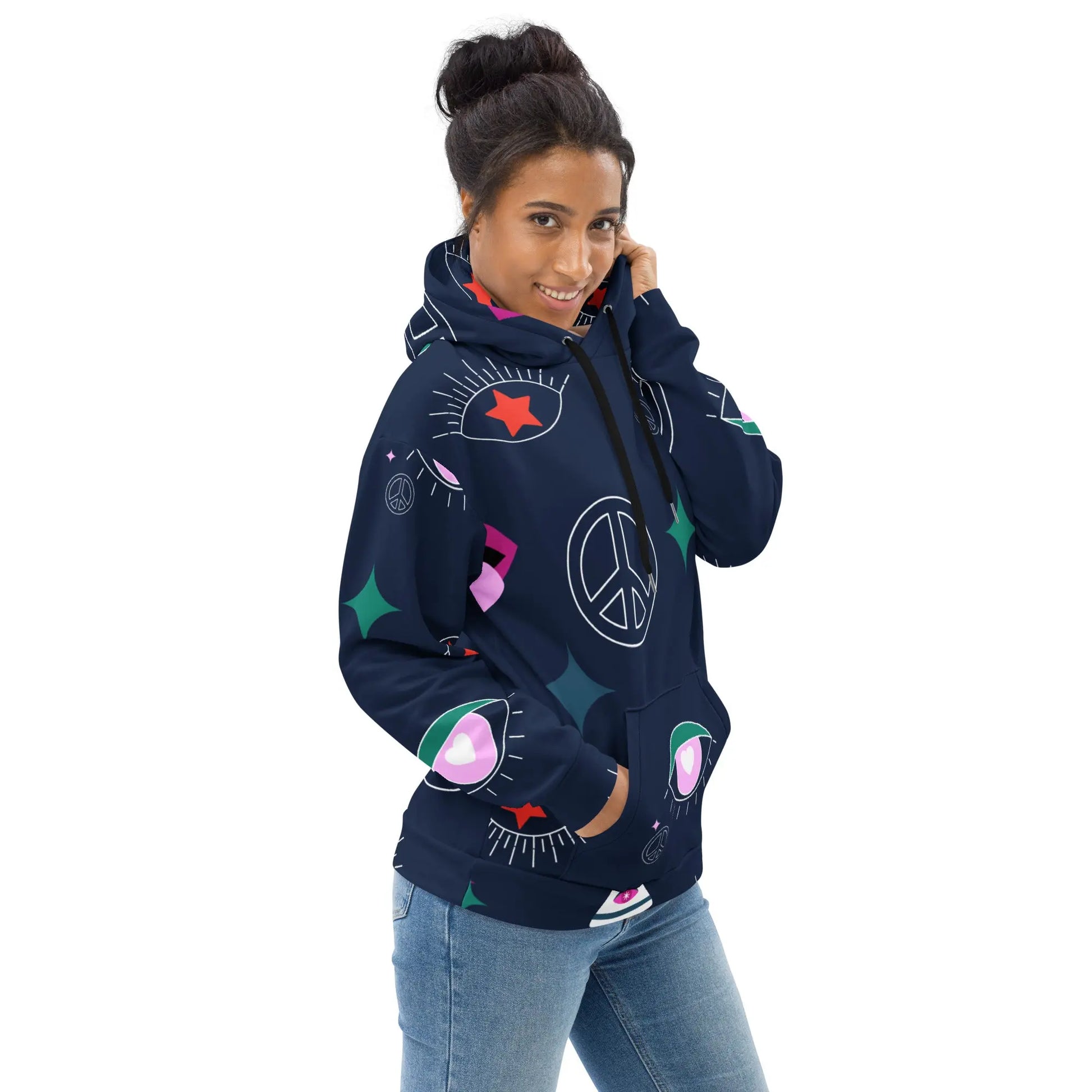 Navy Karma Women's Recycled Hoodie Ellie Day Sportswear