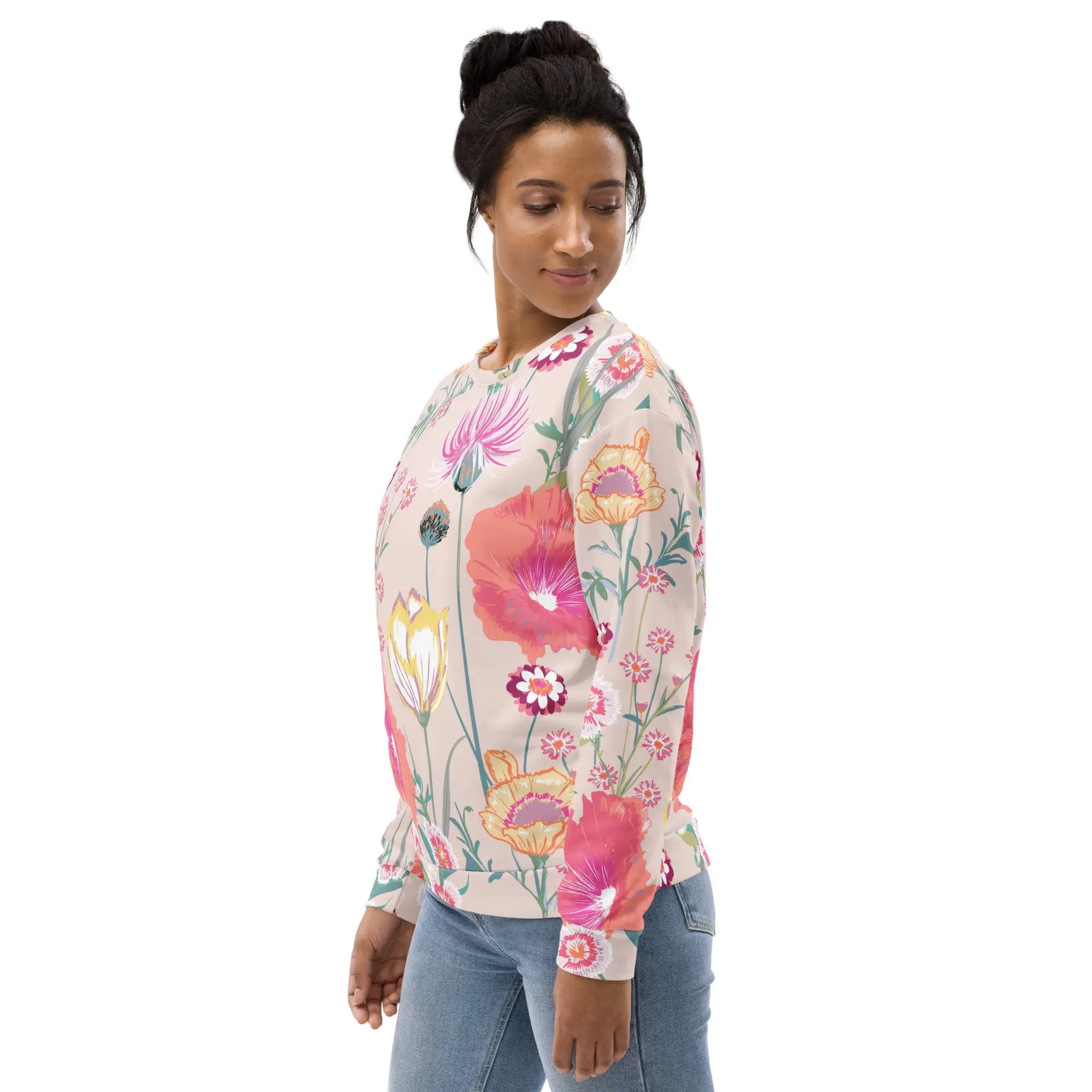 Perfectly Oversized Recycled Sweatshirt in Desert Floral Ellie Day Activewear