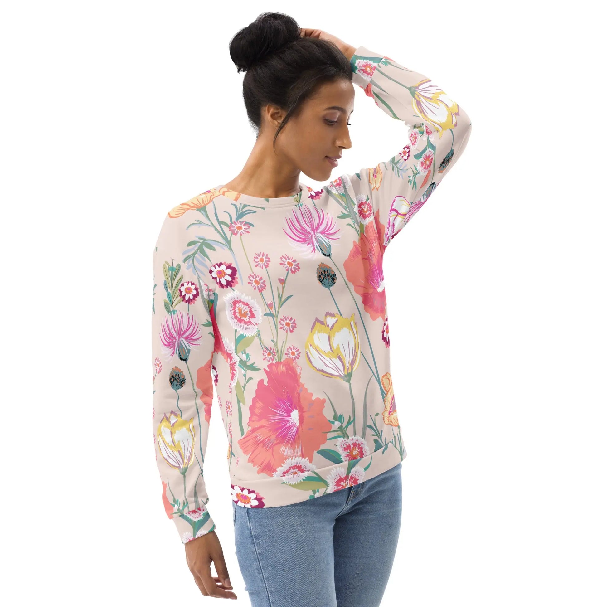 Perfectly Oversized Recycled Sweatshirt in Desert Floral Ellie Day Activewear