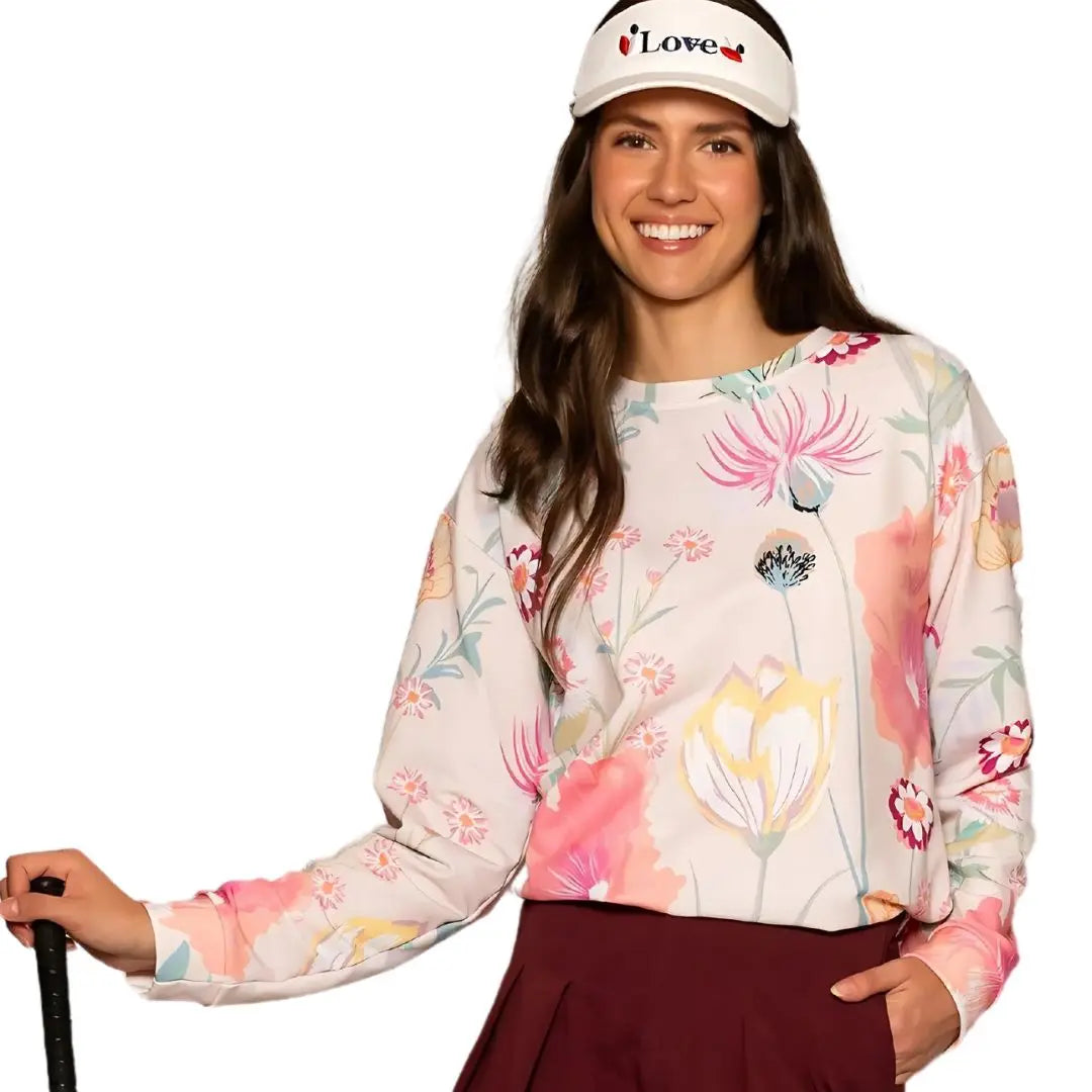 Perfectly Oversized Recycled Sweatshirt in Desert Floral Ellie Day Activewear