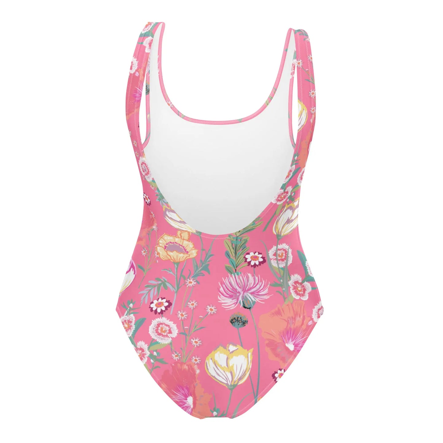 Pink Desert Flowers One-Piece Swimsuit Ellie Day Activewear