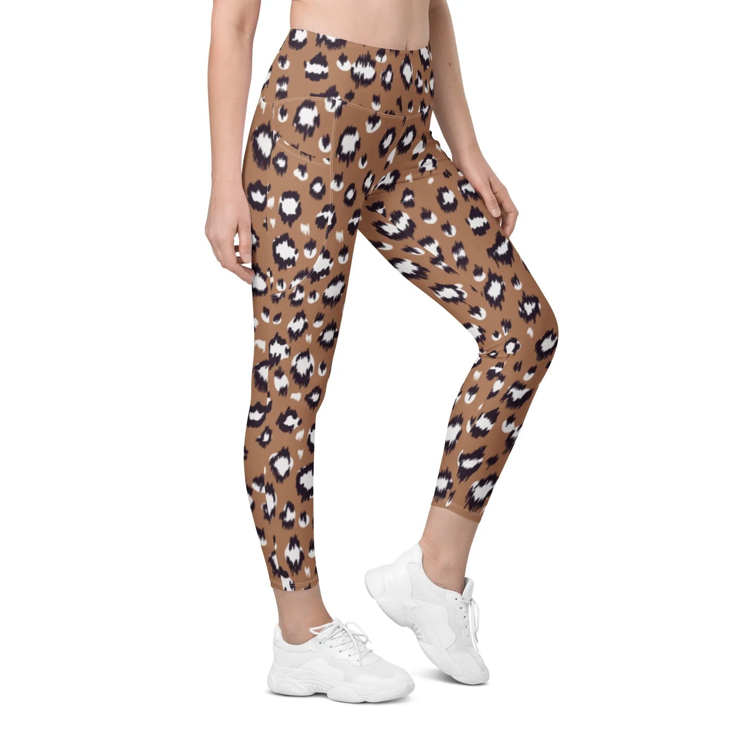 Recycled Leopard 27" Legging with Pockets Ellie Day Activewear