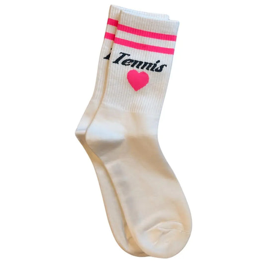 Tennis Heart Athletic Socks Runway Athletics