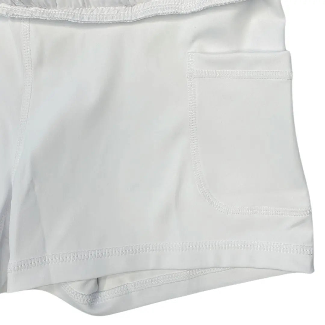White Flutter Tennis Skirt Ellie Day Activewear